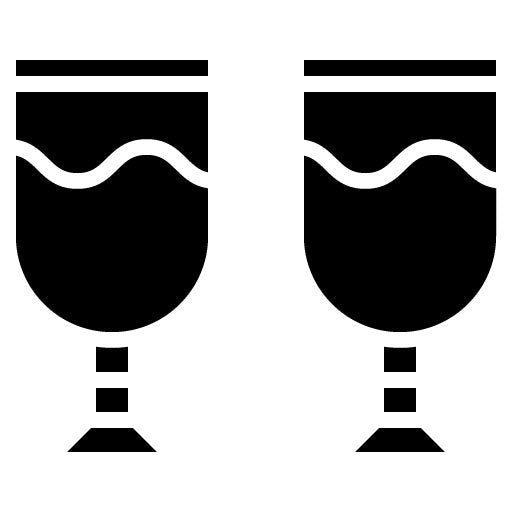 Wine Glasses Glyph Icon