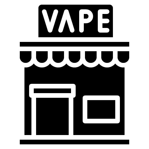 Vape Lounge Glyph Icon