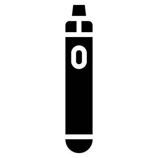 Vape Pen Glyph Icon