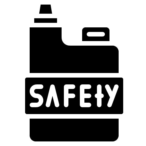 Vape Safety Glyph Icon