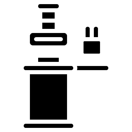 Vape Stand Glyph Icon