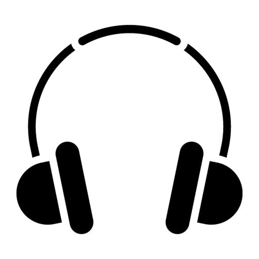 Headphones Glyph Icon | Podcast