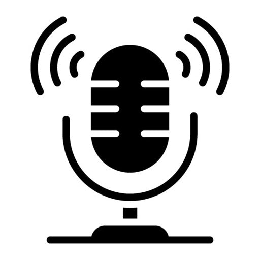 Podcast Logo Glyph Icon