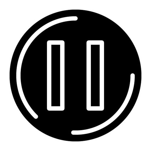 Pause Button Glyph Icon | Podcast