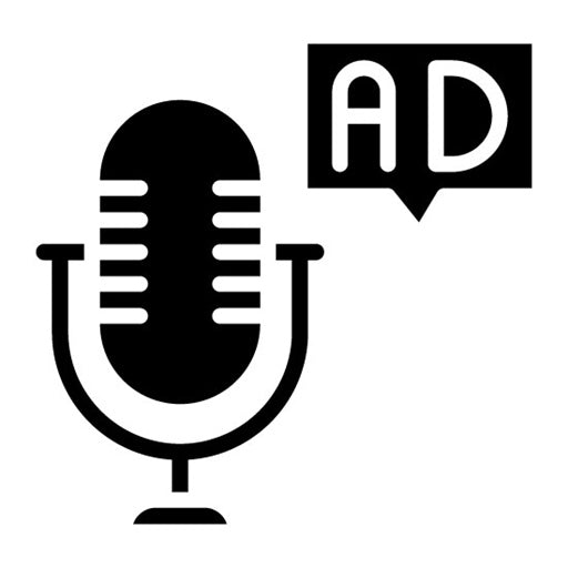 Podcast Advertising Glyph Icon