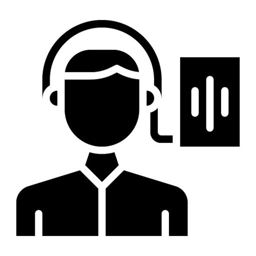 Podcast Listener Glyph Icon