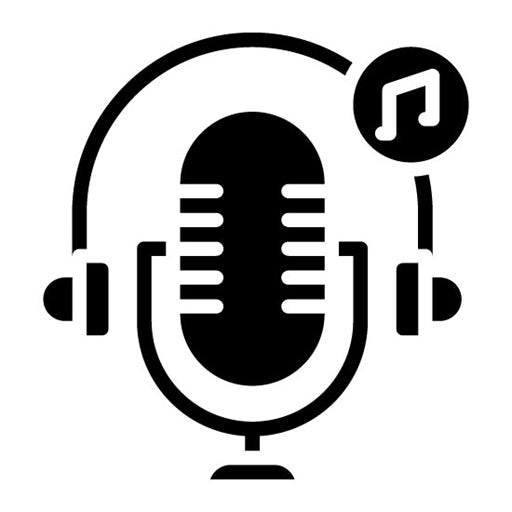Podcast Theme Music Glyph Icon