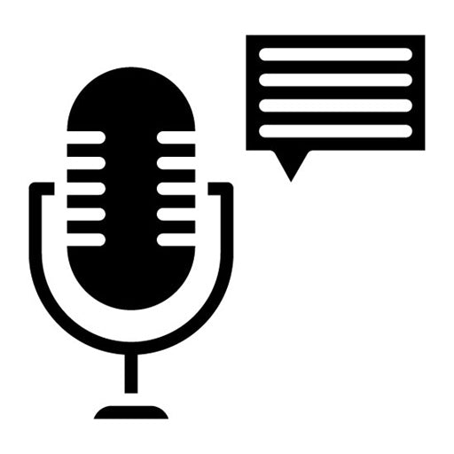 Podcast Transcript Glyph Icon