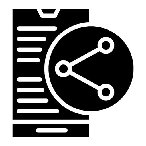 Social Media Share Glyph Icon