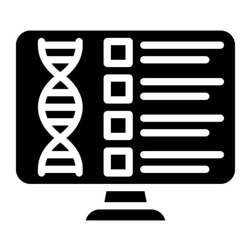 Bioinformatics Glyph Icon | Biotechnology