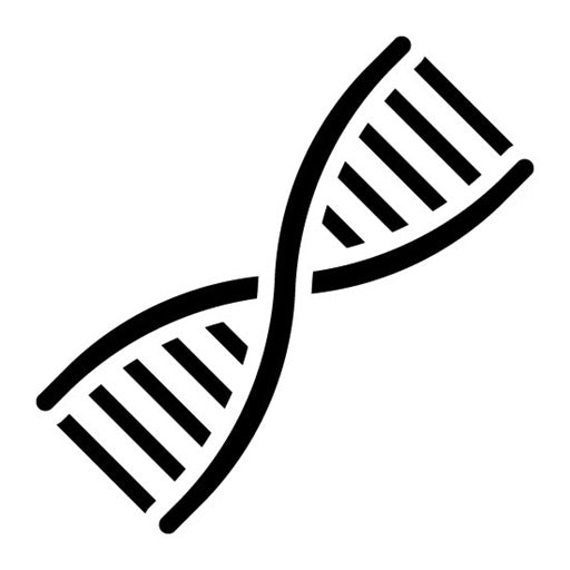 DNA Sequencing Glyph Icon