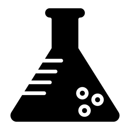 Laboratory Flask Glyph Icon