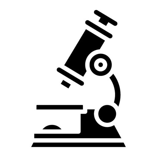 Microscope Glyph Icon | Biotechnology
