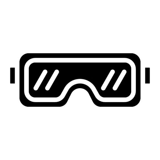 Safety Goggles Glyph Icon