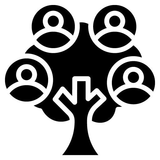 Family Tree Glyph Icon