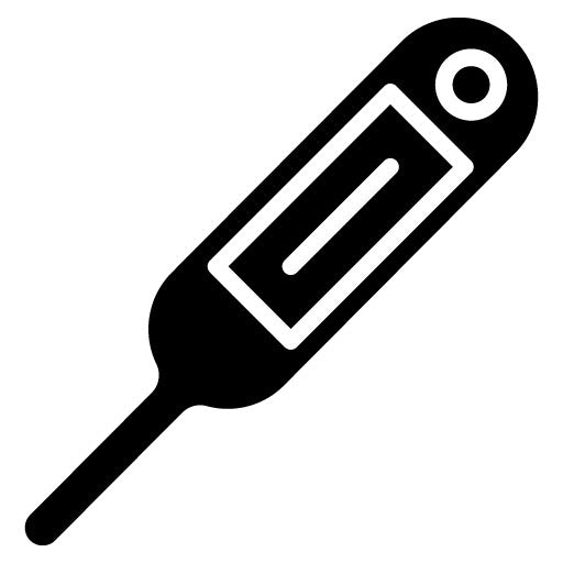 Food Thermometer Glyph Icon