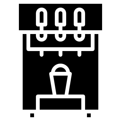 Ice Cream Maker Glyph Icon