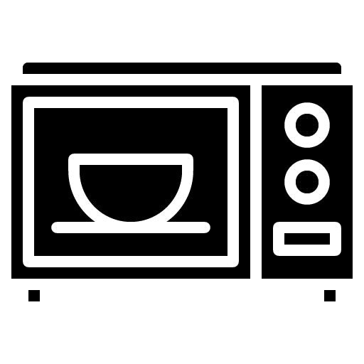 Microwave Glyph Icon | Food Processing