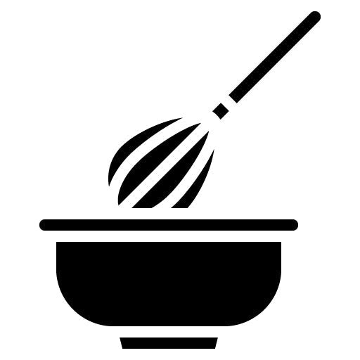 Mixer Bowl Glyph Icon