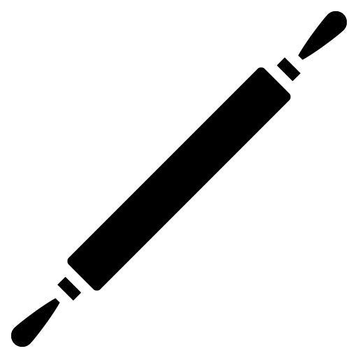 Rolling Pin Glyph Icon | Food Processing