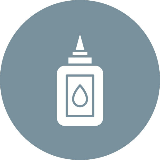 Liquid Glue Glyph Circle Icon