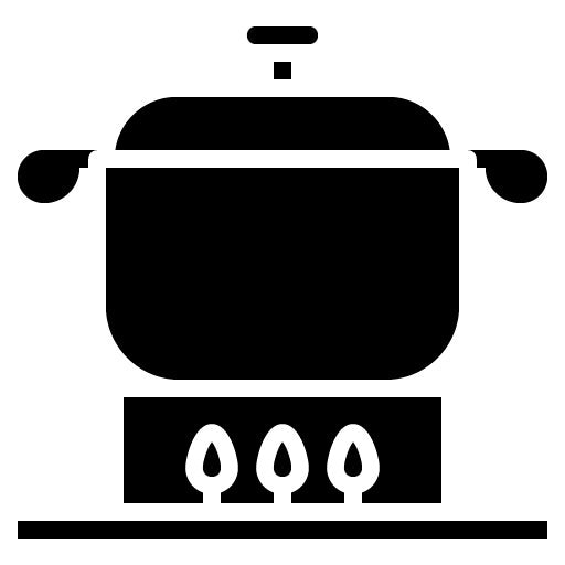 Steam Cooker Glyph Icon