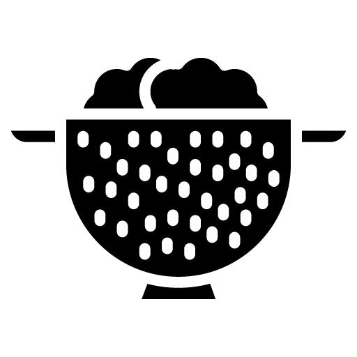 Strainer Glyph Icon