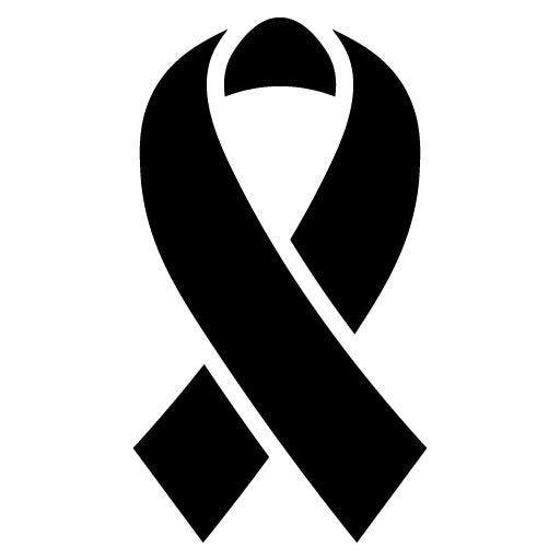 Diabetes Awareness Ribbon Glyph Icon