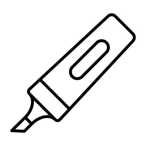 Highlighter Icon | Office Stationery