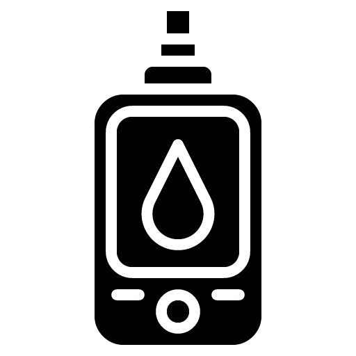 Diabetes Testing Kit Glyph Icon