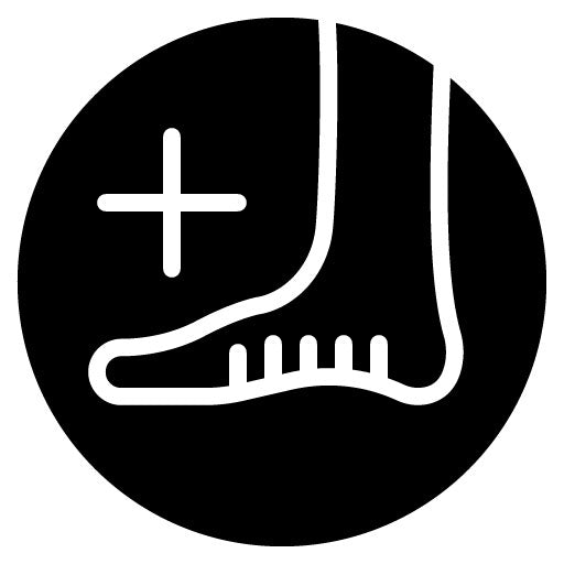 Diabetic Foot Care Glyph Icon