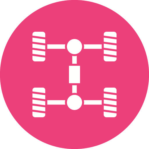 Chassis Glyph Circle Icon