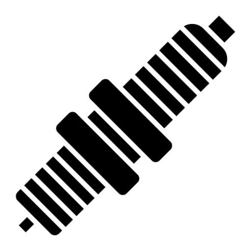 Spark Plug Glyph Icon | Car Repair