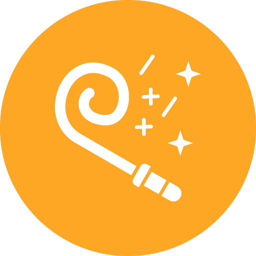 Party Blower Glyph Circle Icon