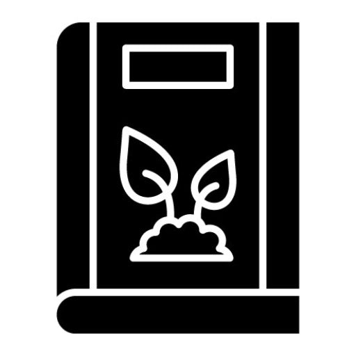 Biology Book Glyph Icon
