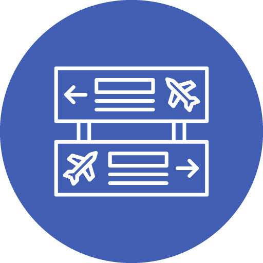 Directions Line Circle Icon