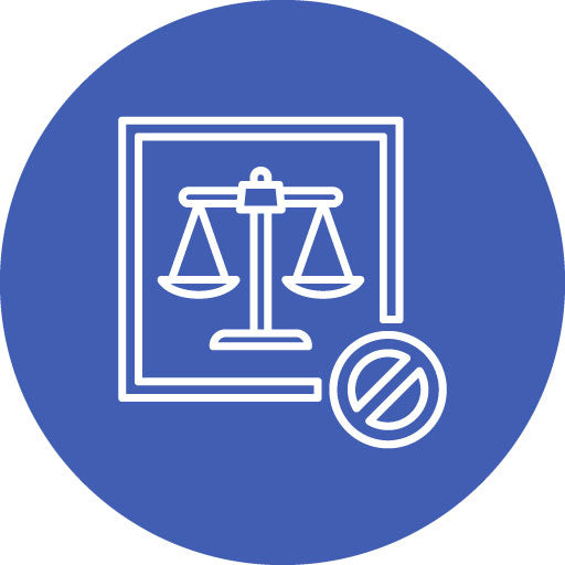 Illegal Line Circle Icon