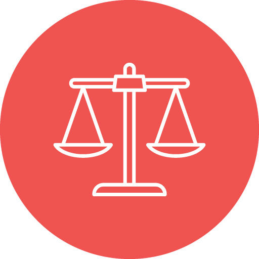 Law Line Circle Icon