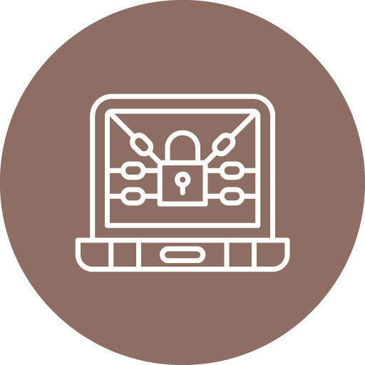 Ransomware Line Circle Icon