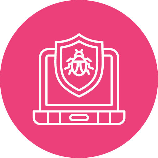 Antivirus Line Circle Icon