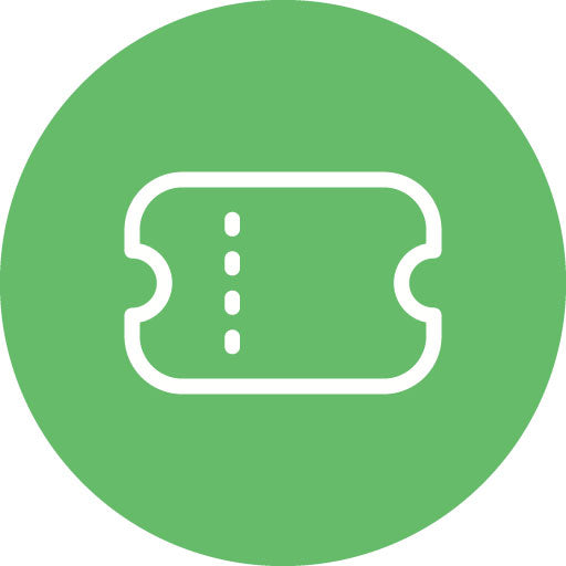Ticket I Line Circle Icon