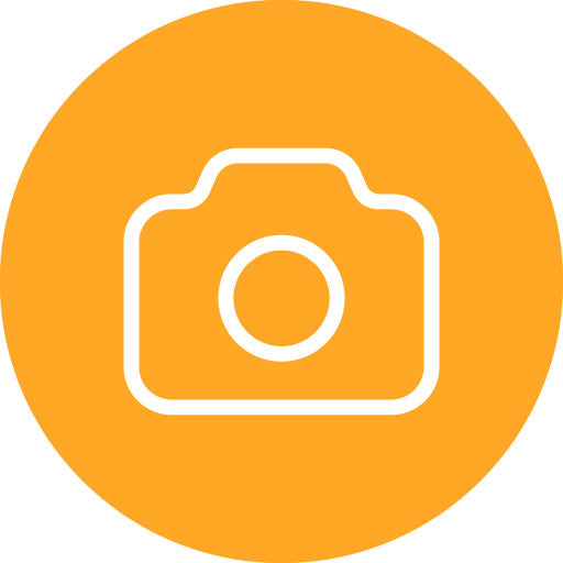 Camera Line Circle Icon