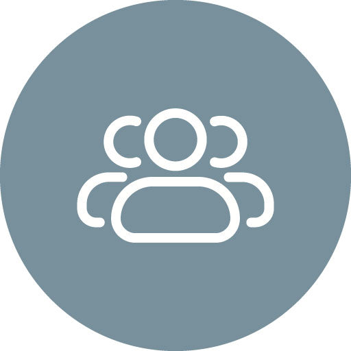 Three User Line Circle Icon