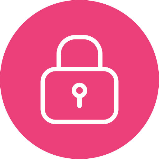 Lock Line Circle Icon