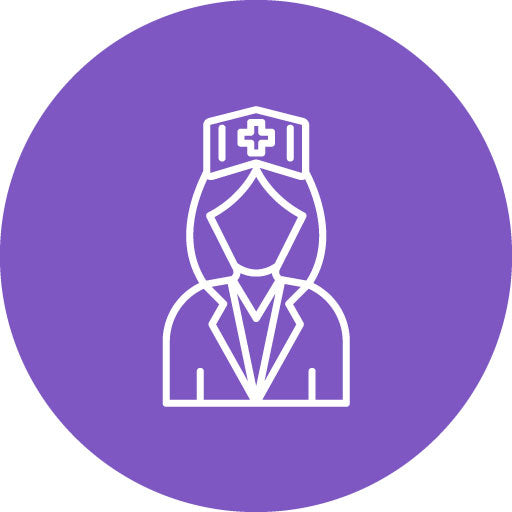 Nurse Line Circle Icon