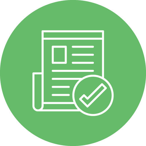 Correct News Line Circle Icon