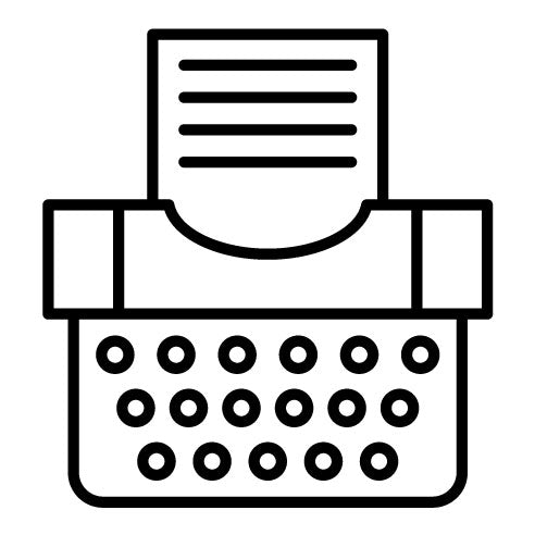Typewriter Icon | News and Media