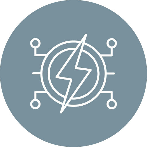 Smart Energy Line Circle Icon