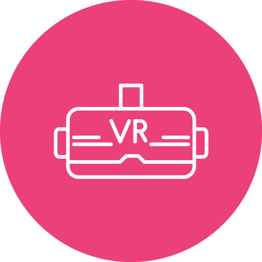 Virtual Reality Line Circle Icon