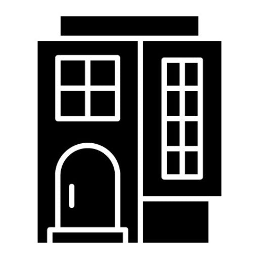 Apartments Glyph Icon | Type of Houses